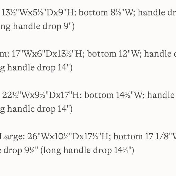 Land's End canvas tote extra large natural long handle Rose Gold embroidery "R" - Picture 7 of 13